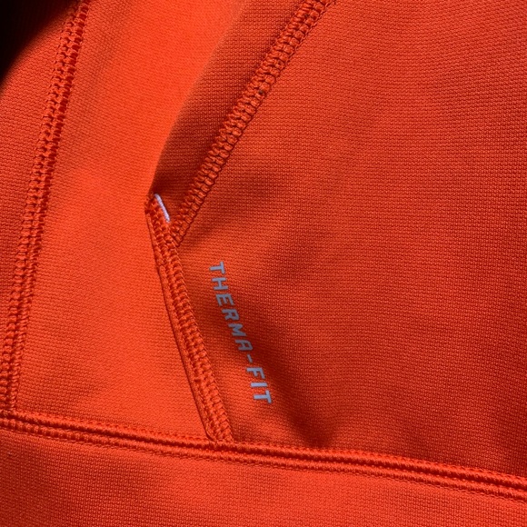 Nike sportswear men’s orange/black pullover therma-fit hoodie. Size M - Picture 3 of 9